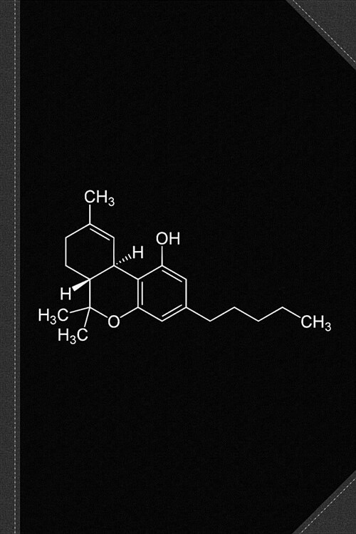 THC Molecule Cannabis Weed Journal Notebook: Blank Lined Ruled for Writing 6x9 120 Pages (Paperback)