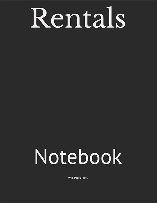 Rentals: Notebook (Paperback)