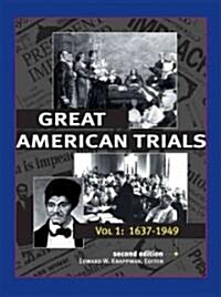 Great American Trials: Trials from 1637-2001 (Hardcover, 2)