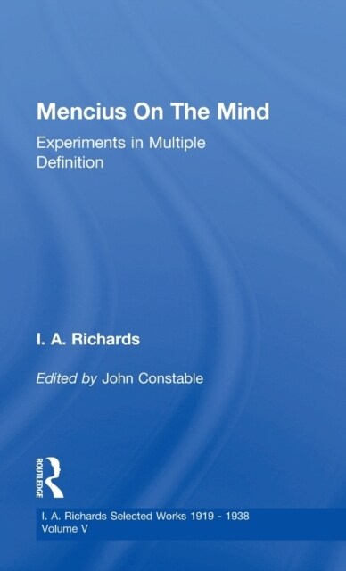 Mencius On The Mind        V 5 (Hardcover)