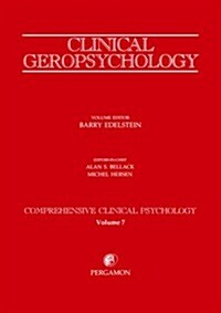 Clinical Geropsychology : Comprehensive Clinical Psychology Volume 7 (Paperback)
