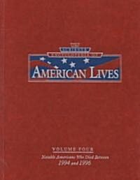 Scrib Ency Am Lives V4 (Hardcover)