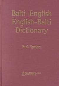 Balti-English English-Balti Dictionary (Hardcover)