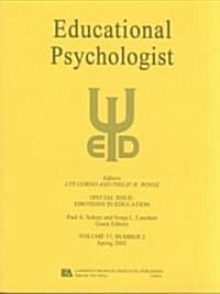 Emotions in Education: A Special Issue of Educational Psychologist (Paperback)