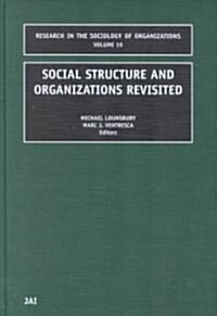 Social Structure and Organizations Revisited (Hardcover)