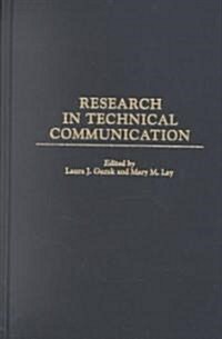 Research in Technical Communication (Hardcover)