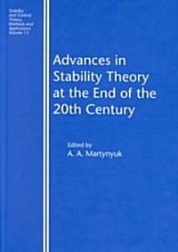 Advances in Stability Theory at the End of the 20th Century (Hardcover)