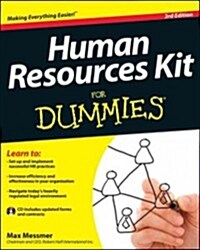 Human Resources Kit For Dummies, 3rd Edition [With CDROM] (Paperback, 3)