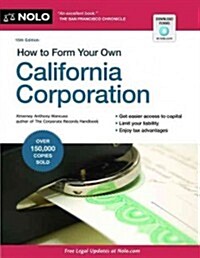 How to Form Your Own California Corporation (Paperback, 15th)