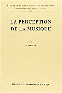 La Perception de La Musique (Paperback)