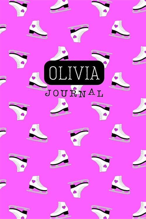 Oliva Journal: Skates 6x9, Blank, Lined Journal Custom Name (Paperback)