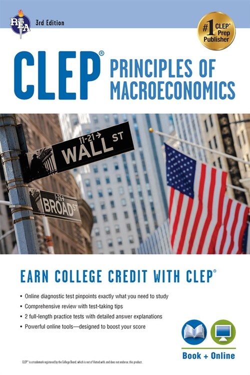 Clep(r) Principles of Macroeconomics 3rd Ed., Book + Online (Paperback, 3, Third Edition)
