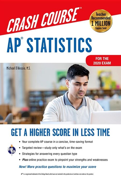 Ap(r) Statistics Crash Course, Book + Online: Get a Higher Score in Less Time (Paperback, 2, Second Edition)