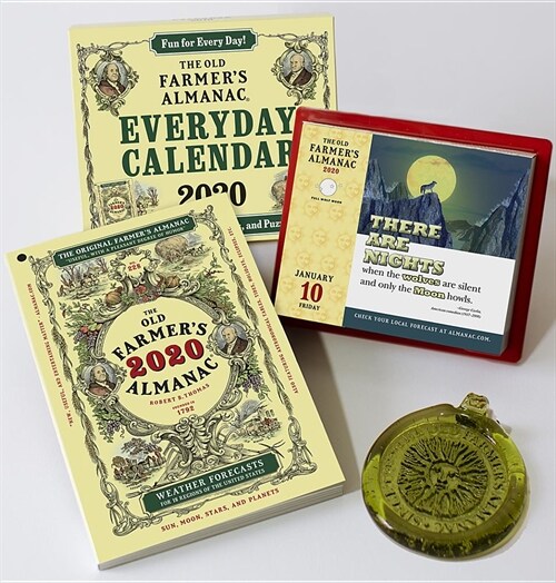 The Old Farmers Almanac 2020/Everyday Box Calendar 2020/Sun Catcher Bundle (Desk)