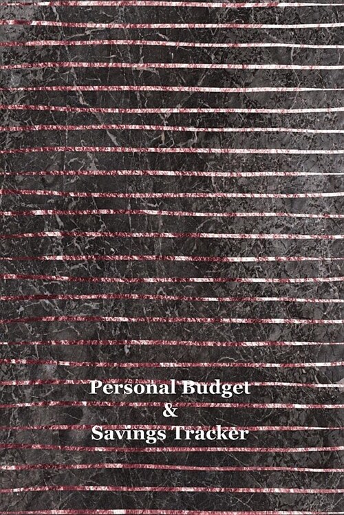 Personal Budget & Savings Tracker: 12 Month Undated Personal Financial Management Planner Rose Gold Stripes (Paperback)