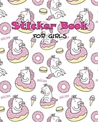 Sticker Book for Girls: Blank Drawing Book Paper Sketching Journal (Paperback)