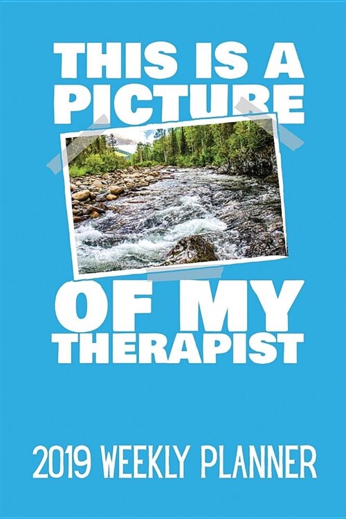 This Is a Picture of My Therapist: Fishing Themed Weekly Planner for 2019 (Paperback)