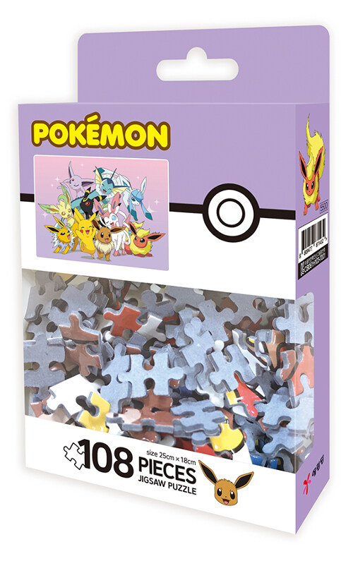 포켓몬스터 팬시 퍼즐 108PCS : 피카츄 & 이브이 프렌즈