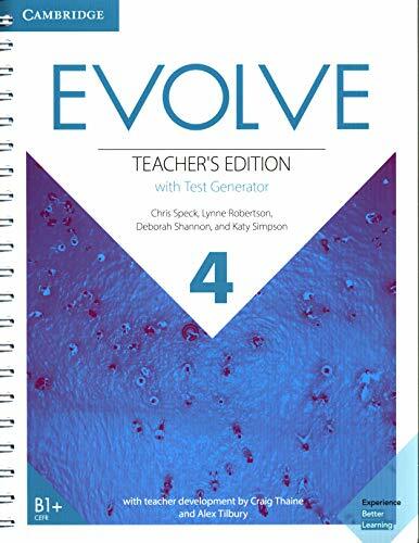 Evolve Level 4 Teachers Edition with Test Generator (Multiple-component retail product)