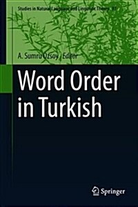 Word Order in Turkish (Hardcover, 2019)