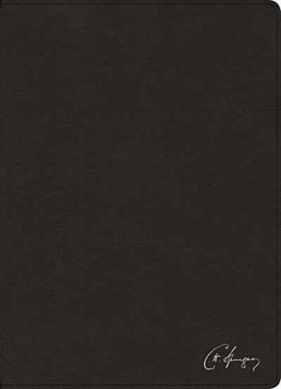 Rvr 1960 Biblia de Estudio Spurgeon, Negro Piel Genuina Con ?dice (Leather)