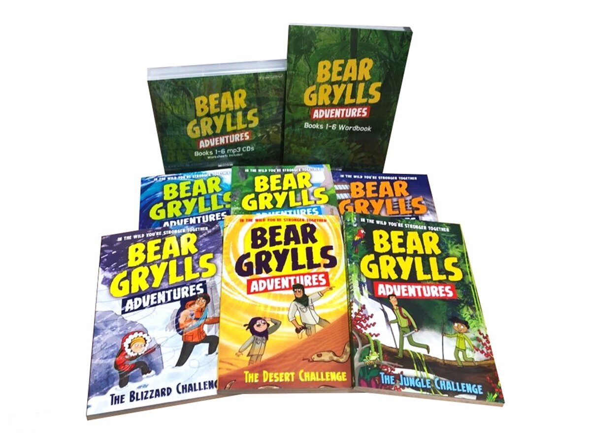 Bear Grylls Adventures 1-6 Full Set 베어그릴스 어드벤쳐 풀세트 (Paperback 6권 + MP3 CD 6장 + Wordbook 1권)