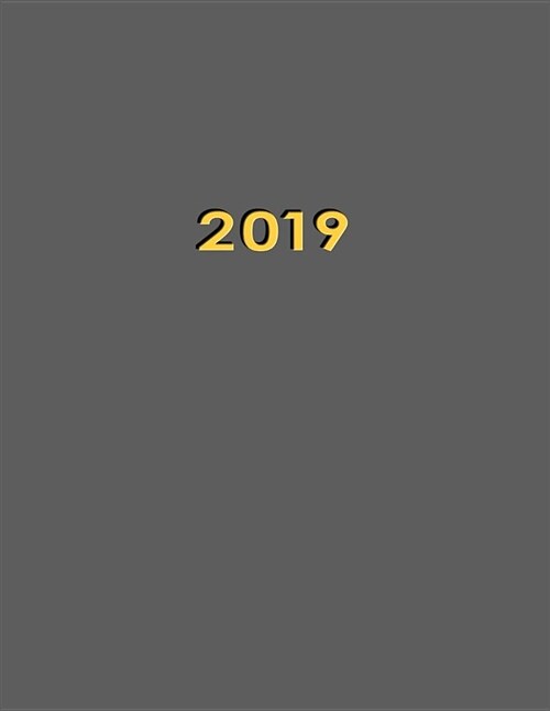 2019: Charcoal Gray .25 Inch Dot Grid Journal Notebook Perfect for Organizing Your Life and Daily Journaling. (Paperback)