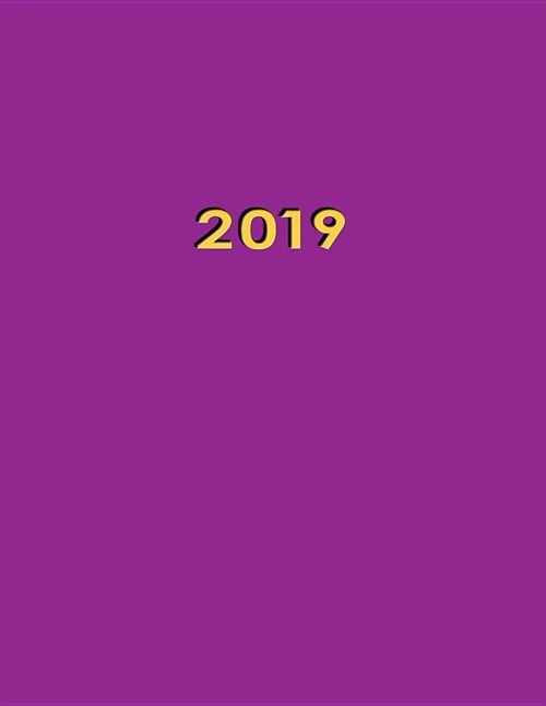 2019: Purple .25 Inch Dot Grid Journal Notebook Perfect for Organizing Your Life and Daily Journaling. (Paperback)