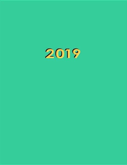 2019: Teal .25 Inch Dot Grid Journal Notebook Perfect for Organizing Your Life and Daily Journaling. (Paperback)