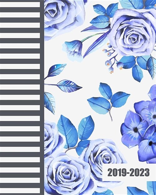 2019-2023 Monthly Planner: Purple Flowers Cover, 60 Months Planner for the Next Five Year 8 X 10 Monthly Calendar Agenda Planner and Monthly Sc (Paperback)