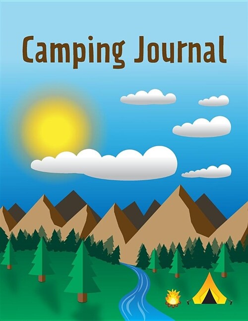 Camping Journal: Planner Notebook to Log Track, Record and Rate Your Camping Trips - Large Print (Paperback)
