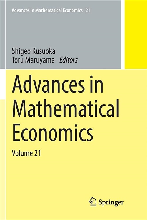 Advances in Mathematical Economics: Volume 21 (Paperback)