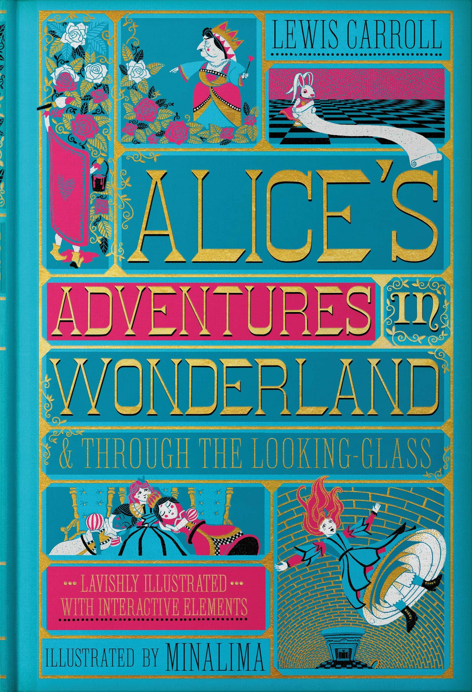 [중고] Alice‘s Adventures in Wonderland & Through the Looking-glass (Hardcover, MinaLima Edition)
