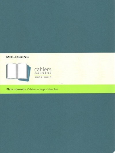 Moleskine Cahier Journal, Extra Large, Plain, Brisk Blue (Paperback, JOU)