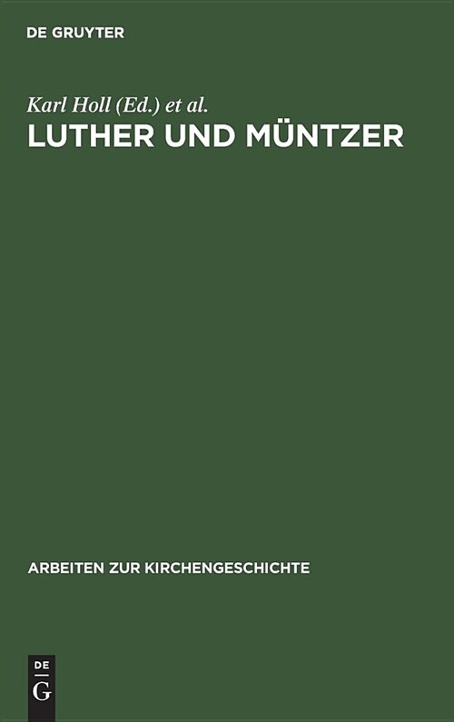 Luther und M?tzer (Hardcover, 2, (2. Unverand. A)