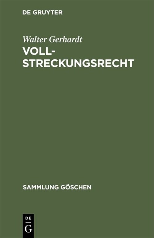 Vollstreckungsrecht (Hardcover)