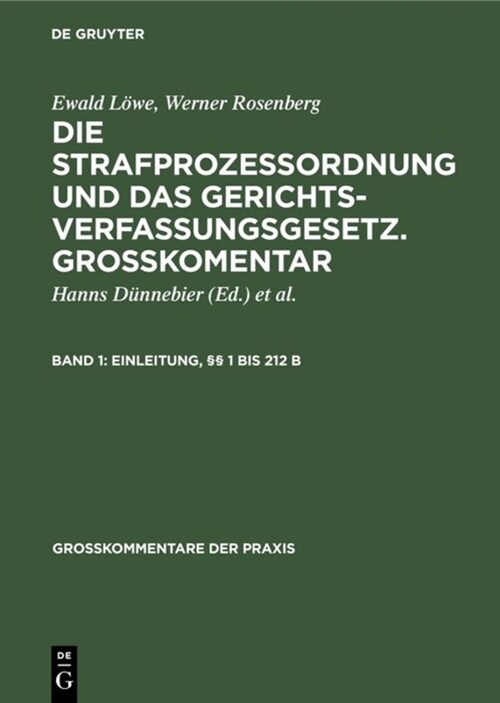 Einleitung, ㎣ 1 Bis 212 B (Hardcover, 22, 22., Neubearb.)