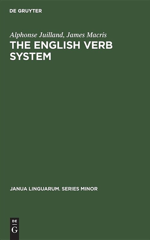 The English Verb System (Hardcover, Printing. Repri)