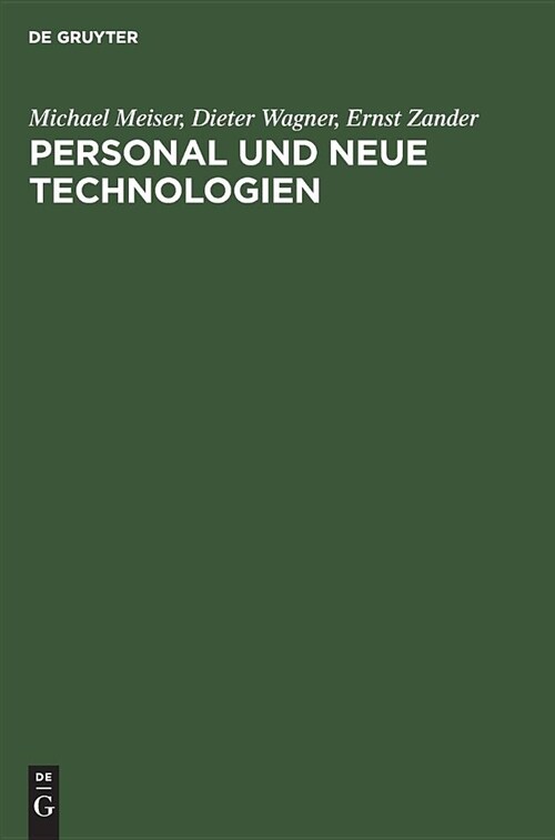 Personal Und Neue Technologien (Hardcover)