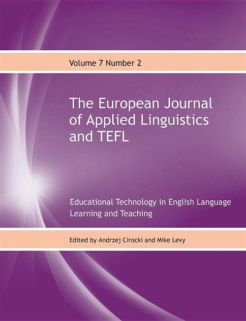 The European Journal of Applied Linguistics and TEFL (Paperback)