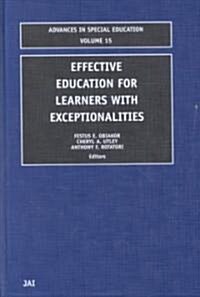 Effective Education for Learners with Exceptionalities (Hardcover)