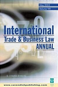 International Trade and Business Law Review : Volume VIII (Paperback)