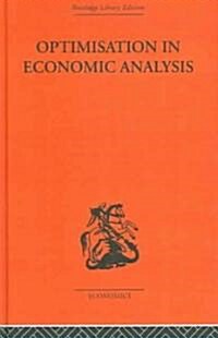 Optimisation in Economic Analysis (Hardcover)