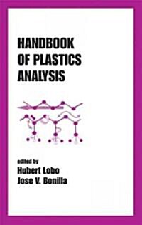 Handbook of Plastics Analysis (Hardcover)