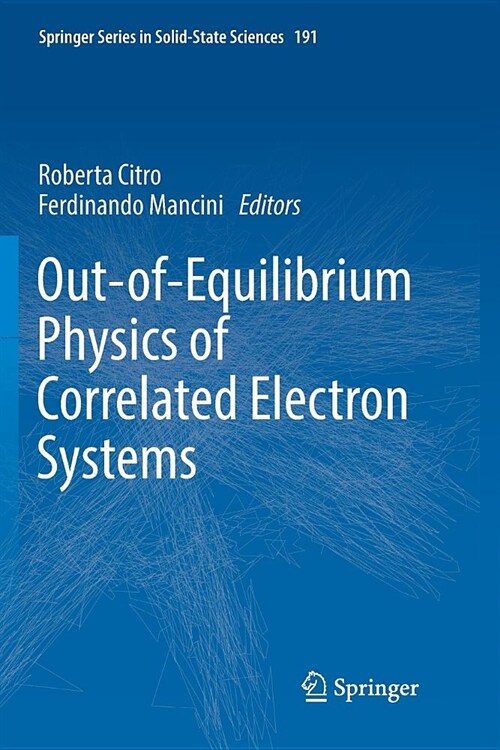 Out-Of-Equilibrium Physics of Correlated Electron Systems (Paperback)