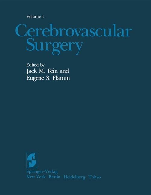 Cerebrovascular Surgery: Volume I (Paperback, Softcover Repri)
