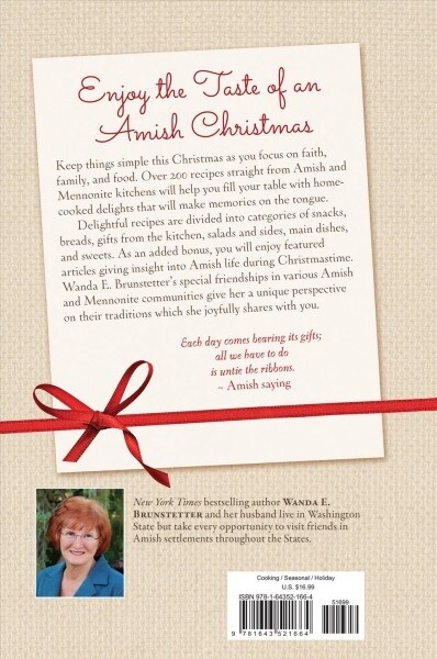 Wanda E. Brunstetters Amish Friends Christmas Cookbook (Spiral)