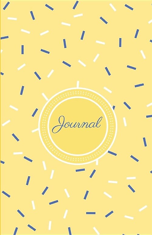 Cute Journal: Lined Notebook or Diary, White Paper, Soft Cover, Matte Finish, Yellow (Paperback)