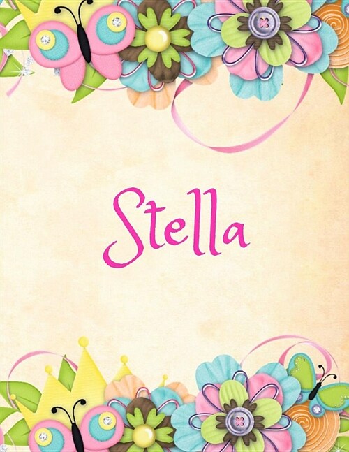 Stella: Personalized Name Journal Composition Notebook (Paperback)