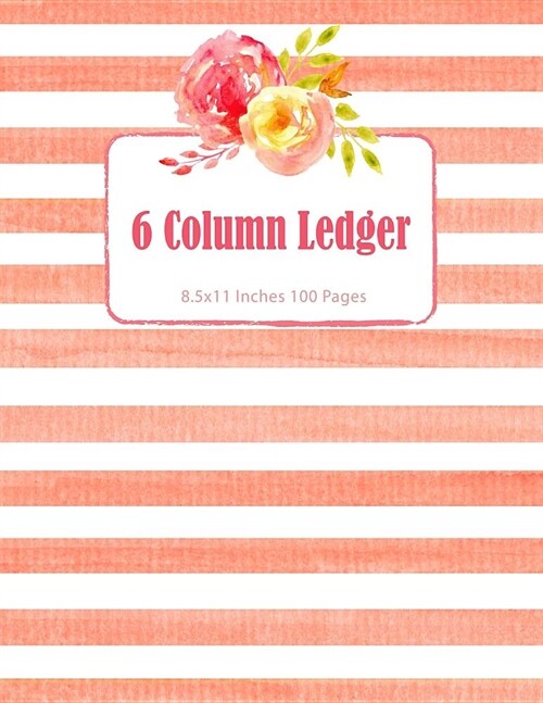 6 Column Ledger: Accounting Note Business Notebook Account Journal Record Book Bookkeeping Home Office School 8.5x11 Inches 100 Pages (Paperback)